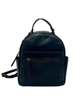 Style & Co Hudsonn Black Faux Leather Backpack